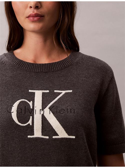 chunky cotton graphic vest CALVIN KLEIN JEANS | LV044E306GP7I